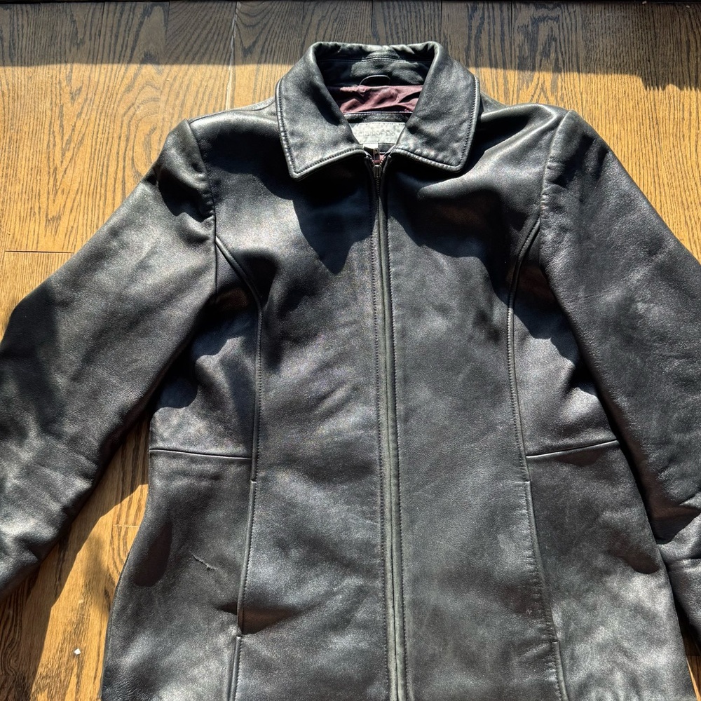 Liz Claiborne Vintage 100% Leather Jacket Size L